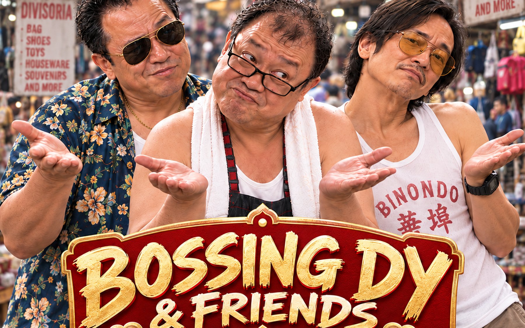 Bosing Dy & Friends turning a crowded Divisoria street into a warm Filipino-Chinese comedy scene