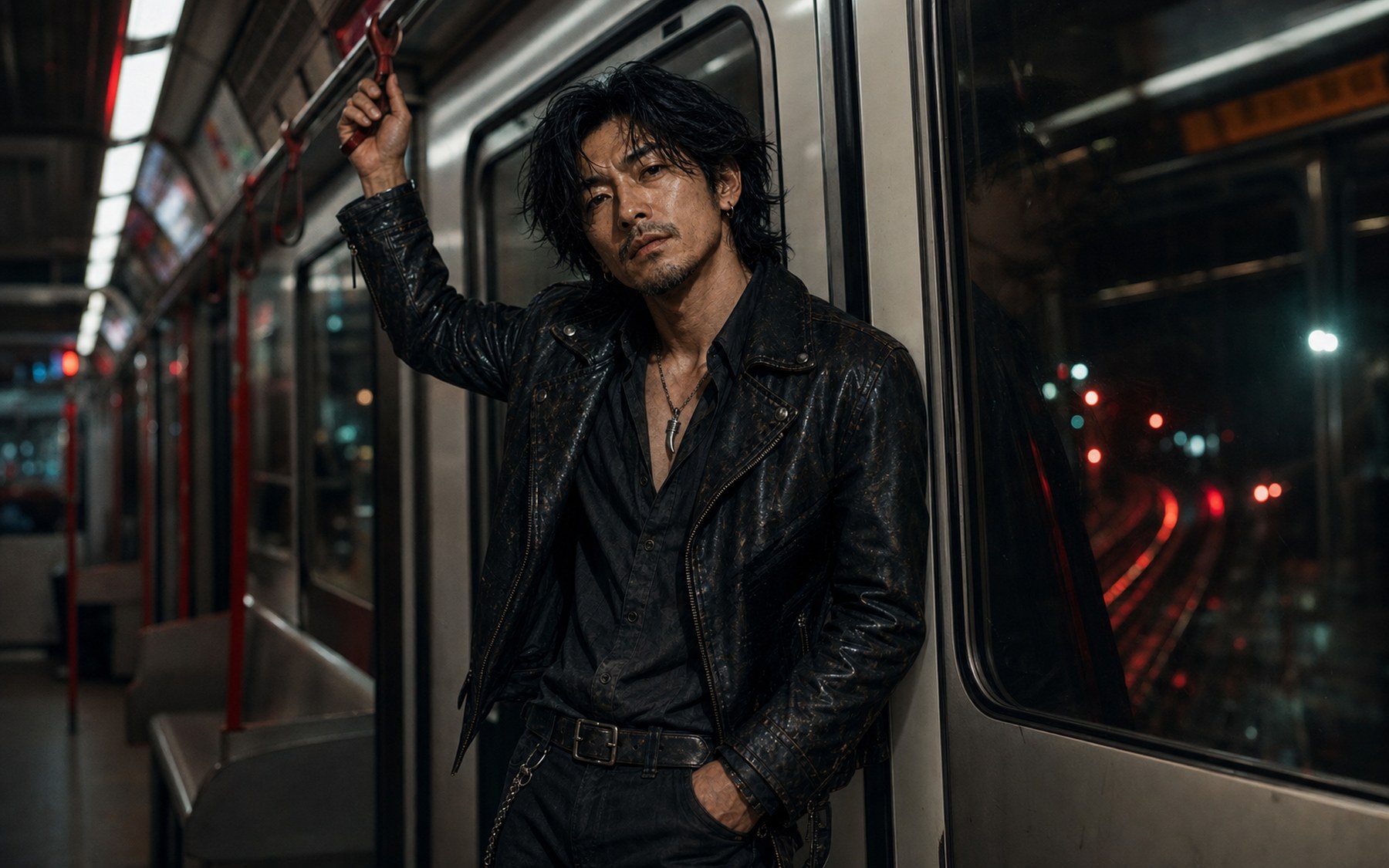 The Lone Wolf 40 (狼40) 深夜站在香港地铁车厢内