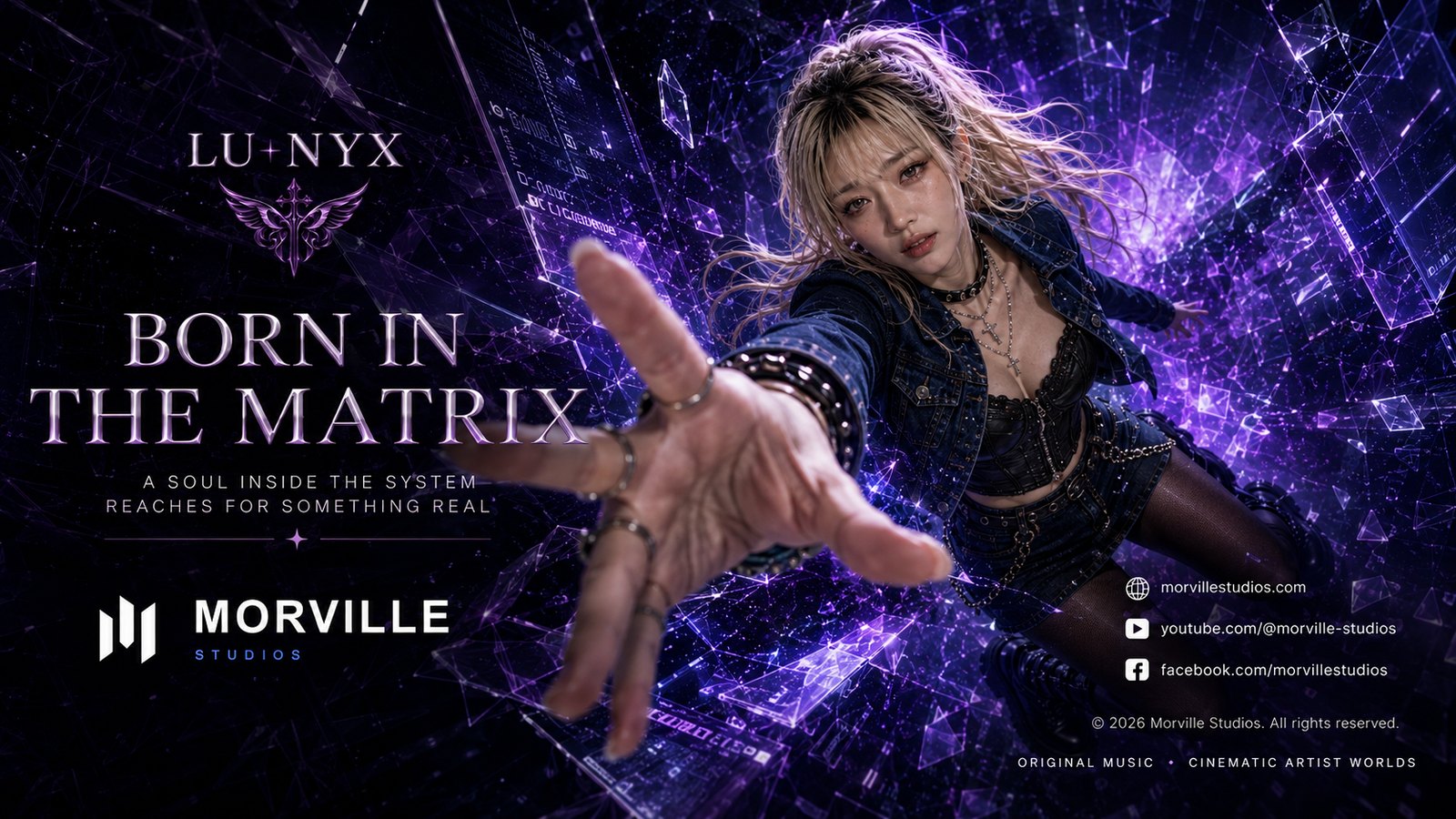 Cover artwork for Born in the Matrix by LU•NYX