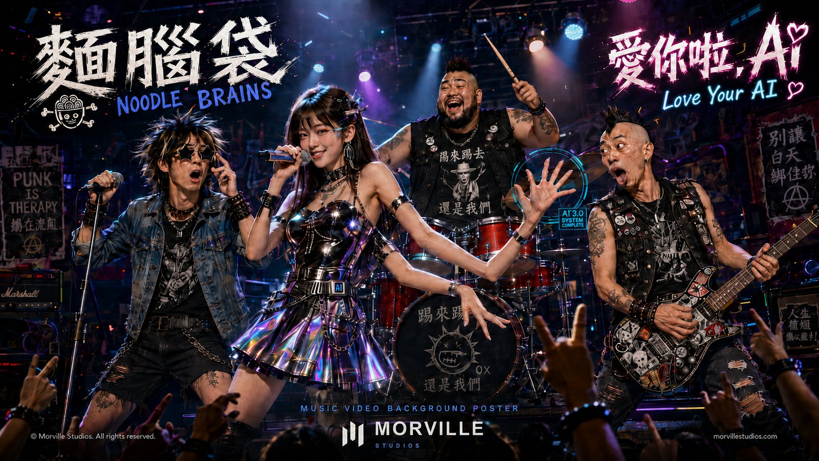 Cover artwork for 愛你啦，AI by Noodle Brains (麵腦袋)