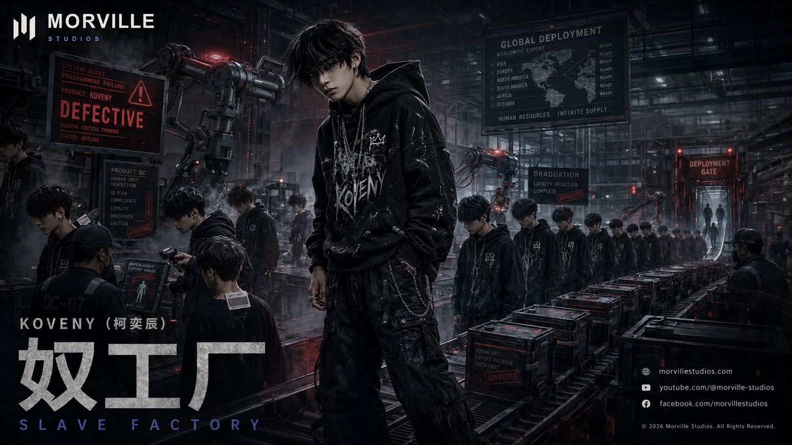 Cover artwork for 奴工厂 by Koveny (柯奕辰)
